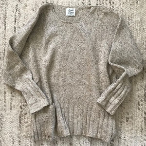 Margaret O'Leary silk & wool oatmeal sweater